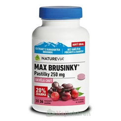 Swiss Naturevia Max Brusnice 250 mg 36 pastilek