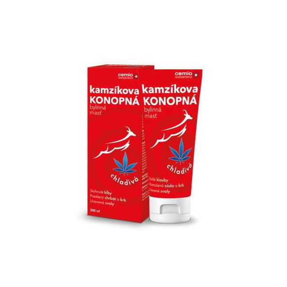 Cemio Kamzík konopná masť chladivá 200 ml