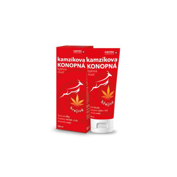 Cemio Kamzík konopná bylinná masť hřejivá 200 ml