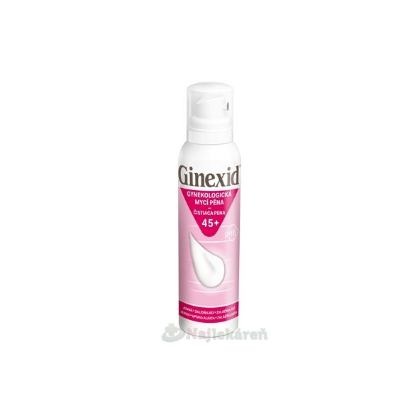 GINEXID gynekologická čisticí pěna 45+ 150 ml