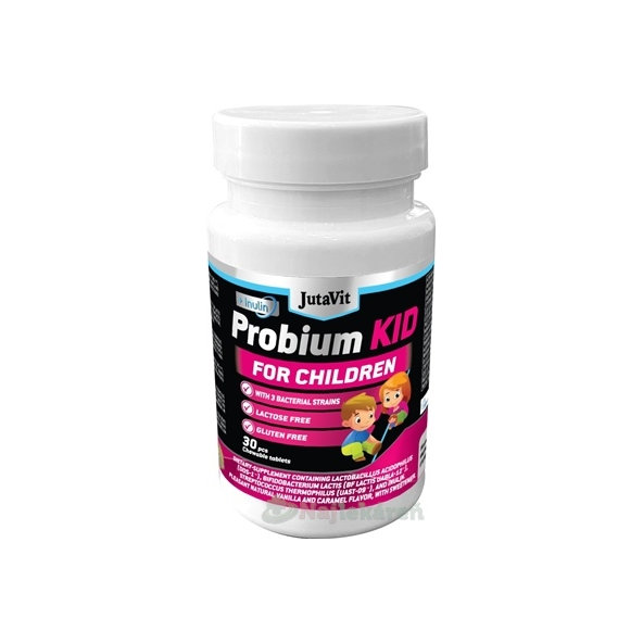 JutaVit Probium Kid + Inulin žvýkací tablety pro děti 30 ks