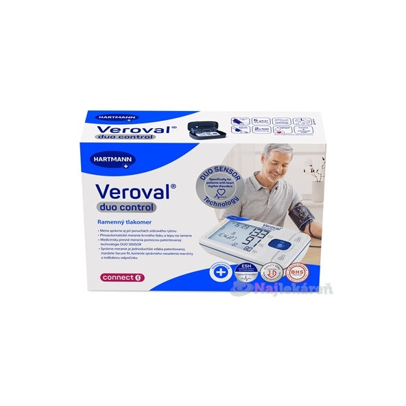 Veroval Duo Control Connect tlakoměr s manžetou L 32-42 cm