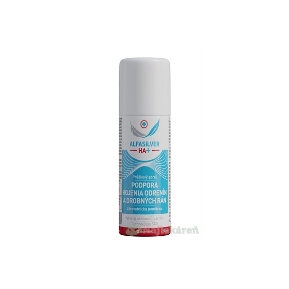 Alfasilver HA+ sprej v prášku na ošetření ran 50 ml