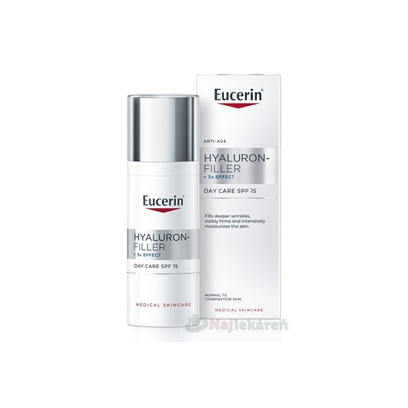 EUCERIN Hyaluron-Filler 3x Effect krém SPF 15 50 ml