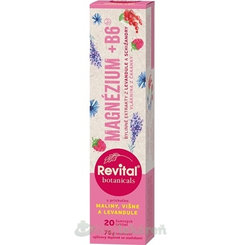 Revital Botanicals Magnézium + B6 20 šumivých tablet