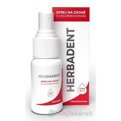 Herbadent Professional sprej na dásně s 0,3 % chlorhexidinem 25 ml