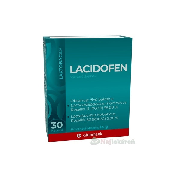 GLENMARK Lacidofen 30 kapslí