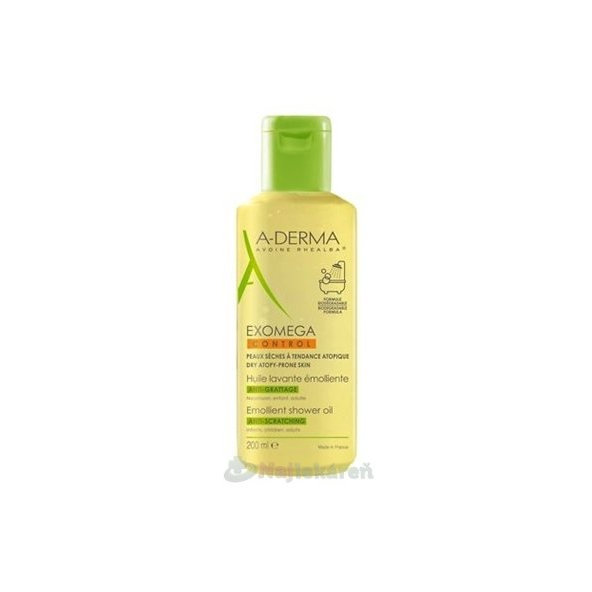 A-DERMA Exomega Control sprchový olej na atopickou pokožku 200 ml