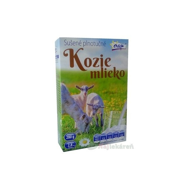 ASP sušené plnotučné kozí mléko 280 g