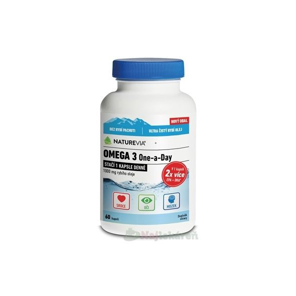 Naturevia Omega 3 One-a-Day 1000 mg 60 kapslí