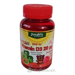 JutaVit Gumkáči vitamin D3 20 µg Kids 60 gummies