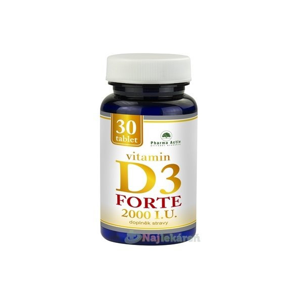 Pharma Activ Vitamín D3 Forte 2000 IU 30 tablet