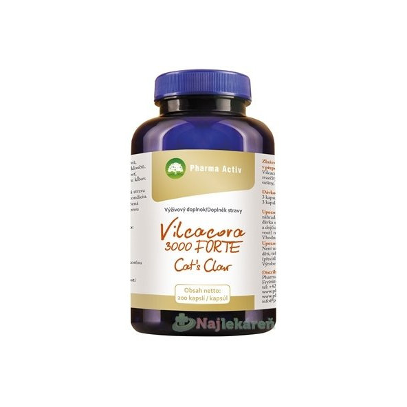 Pharma Activ Vilcacora 3000 Forte Cat's Claw 200 kapslí