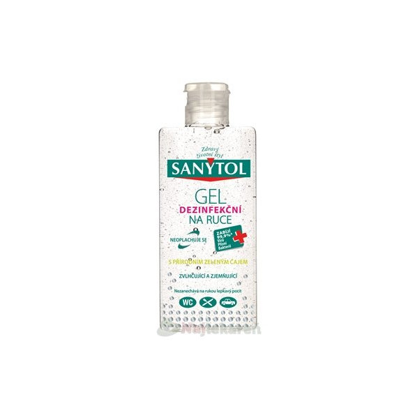 Sanytol dezinfekční gel na ruce s přírodním zeleným čajem 75 ml