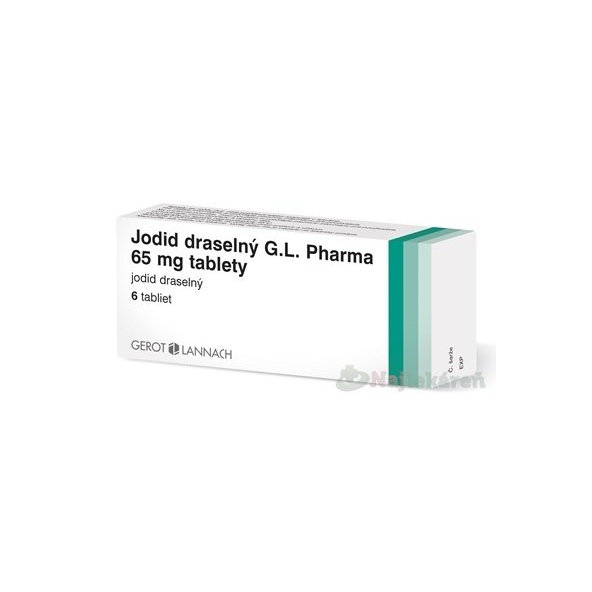 Jodid draselný G.L. Pharma 65 mg 6 tablet
