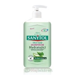 Sanytol Tekuté mýdlo hydratační dezinfekční Aloe a Zelený čaj 250 ml