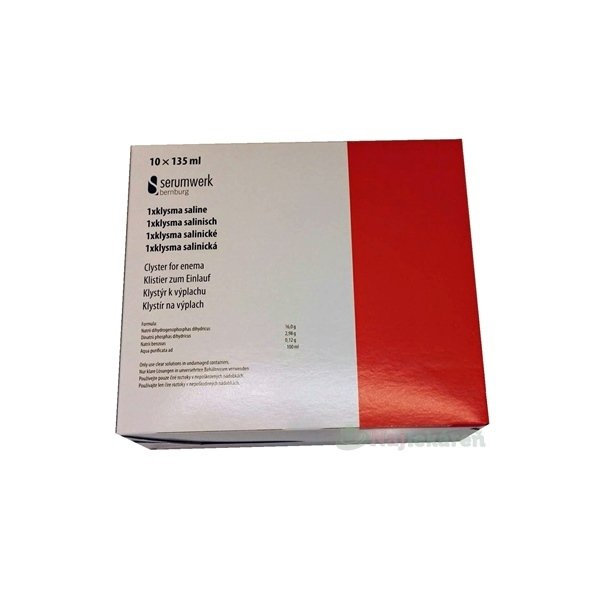 Serumwerk salinické klyzma klystýr na výplach 10×135 ml