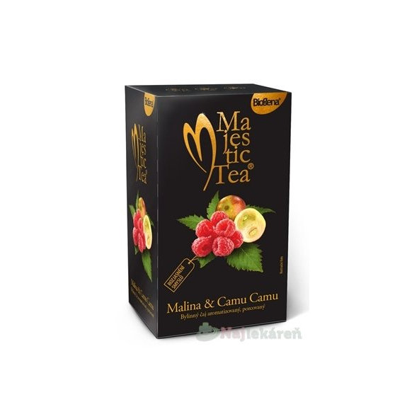Biogena Majestic Tea bylinný čaj malina s camu camu 20 sáčků