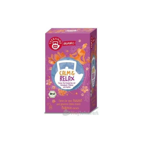 Teekanne Organics Bio Calm & Relax bylinný čaj 20 sáčků