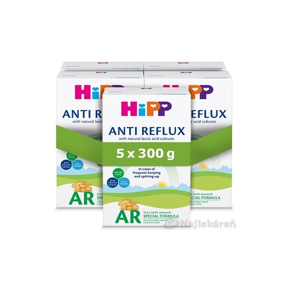 HiPP Anti-Reflux AR kojenecká výživa 0m+ 5x300 g