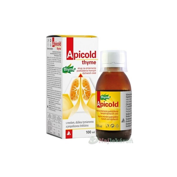 Apicold tymiánový sirup na vykašlávání 100 ml