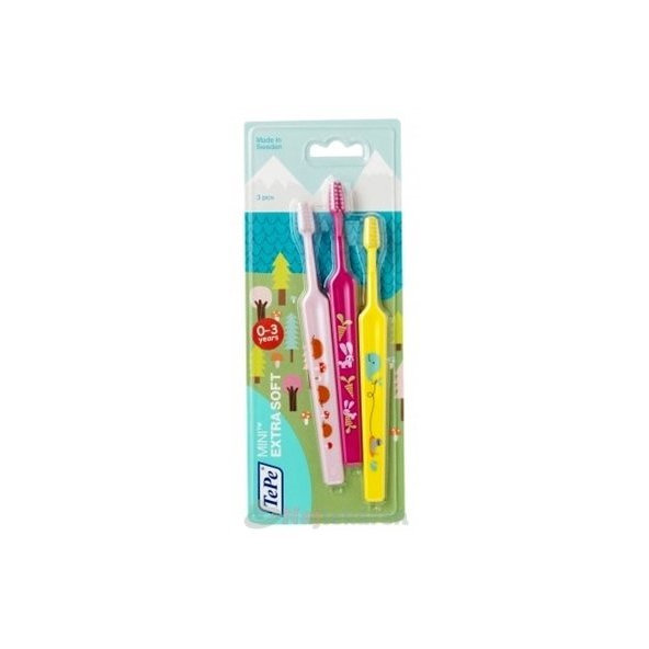 TePe Mini Extra Soft zubní kartáček 3 ks