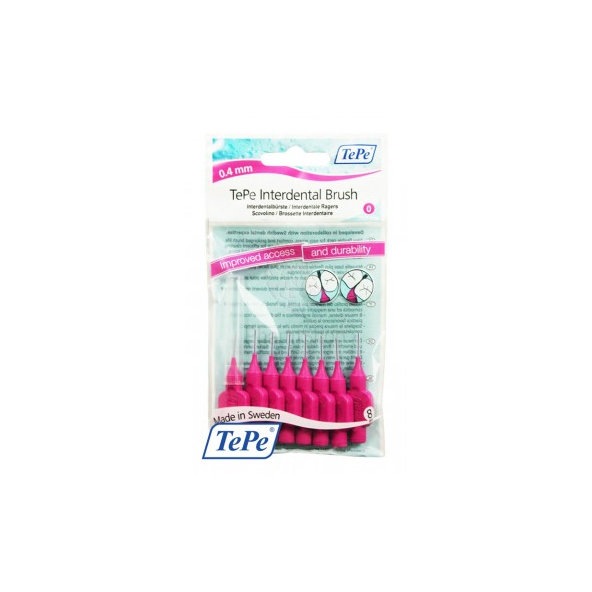 TePe medzizubní kartáčky 0,4 mm cyklamenové 8 ks