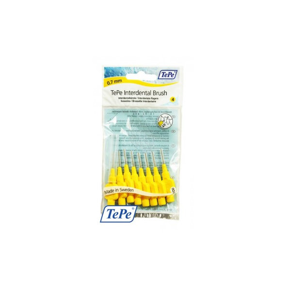 TePe medzizubní kartáčky 0,7 mm žluté 8 ks