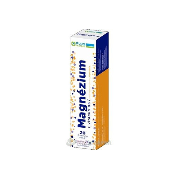 Plus Lekáreň Magnézium + vitamín B6 20 šumivých tablet