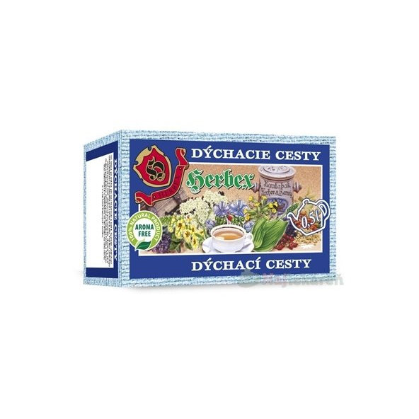 HERBEX dýchací cesty bylinný čaj 20x3 g