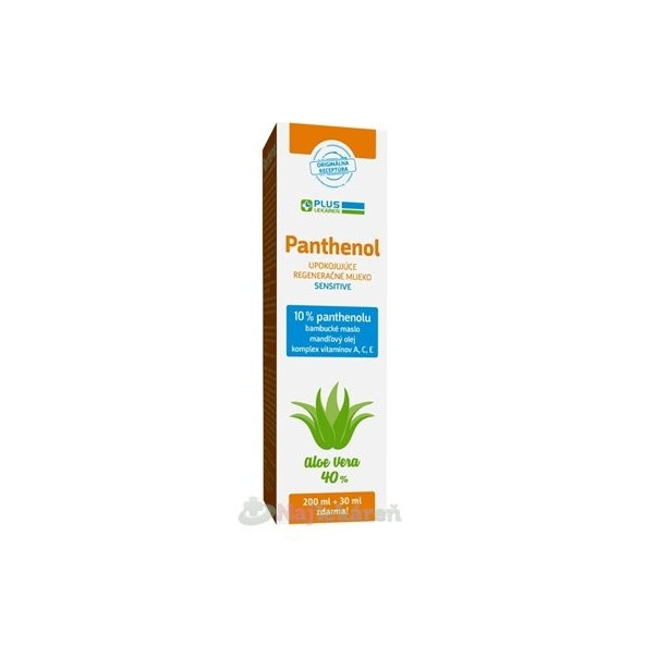 Plus Lekáreň Panthenol 10% tělové mléko 230 ml