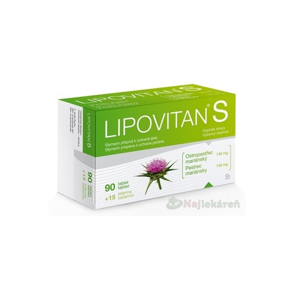 LIPOVITAN S 90+15 tablet zdarma