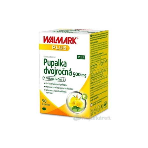 Walmark Pupalka dvouletá 500 mg + vitamín E 90 kapslí