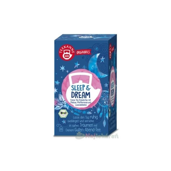 Teekanne Organics Bio Sleep & Dream bylinný čaj 20 sáčků