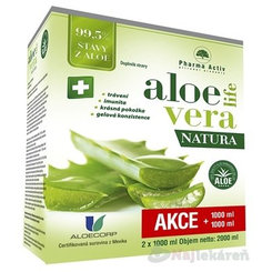 Pharma Activ AloeVeraLife Natura šťava z aloe vera 2x 1000 ml