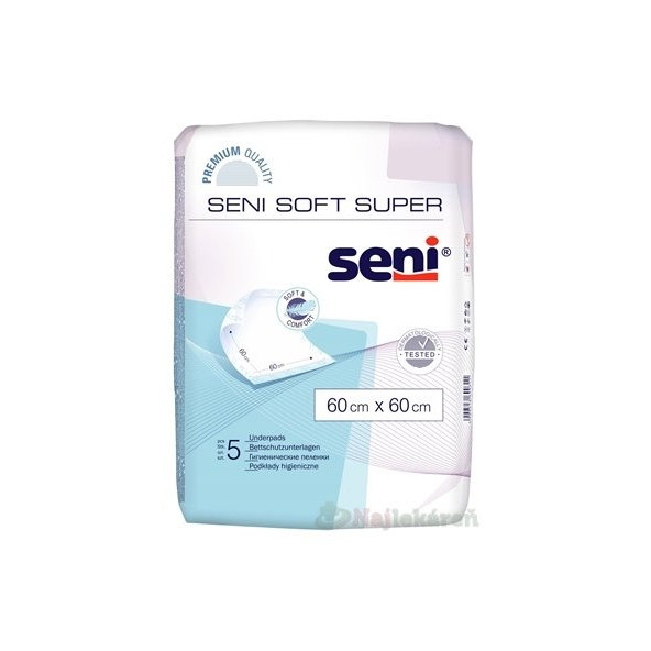 Seni Soft Super hygienické podložky 60x60cm 5 ks