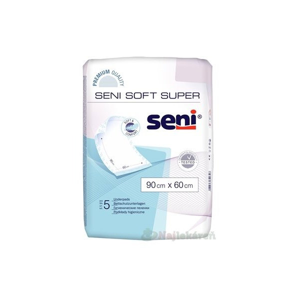 Seni Soft Super hygienické podložky 90x60cm 5 ks