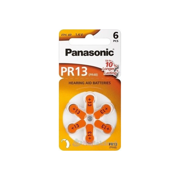 PANASONIC PR13 baterie do naslouchadel 6 ks