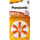 PANASONIC PR13 baterie do naslouchadel 6 ks