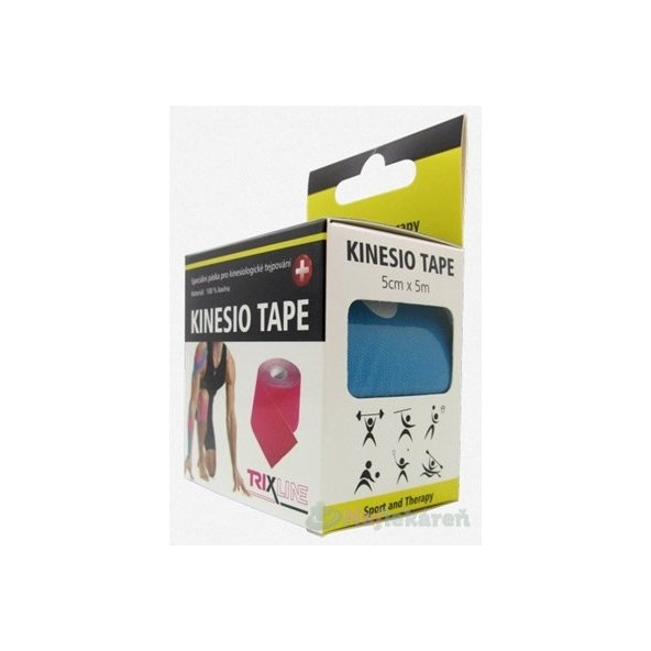 KINESIO TAPE Trixline tejpovací páska modrá 5 cm × 5 m