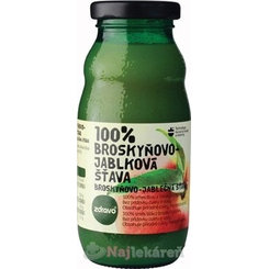 Zdravo 100% broskvovo-jablečná šťáva 200 ml