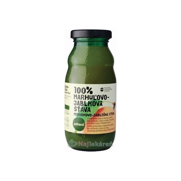 Zdravo 100% meruňkovo-jablečná šťáva 200 ml