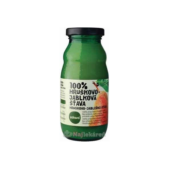 Zdravo 100% hruškovo-jablečná šťáva 200 ml