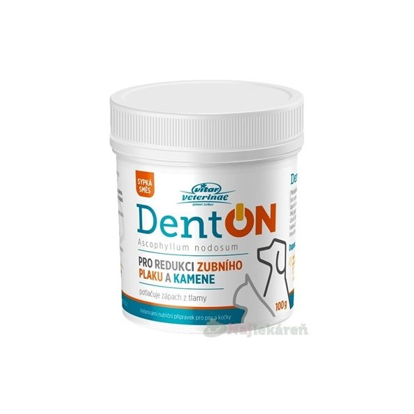 Vitar Veterinae DentON na redukci zubního kamene pro psy a kočky 100 g