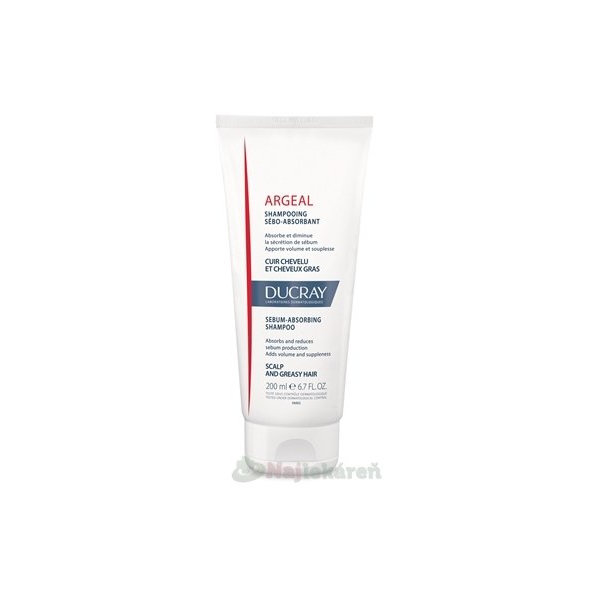 DUCRAY Argeal šampon absorbující kožní maz 200 ml