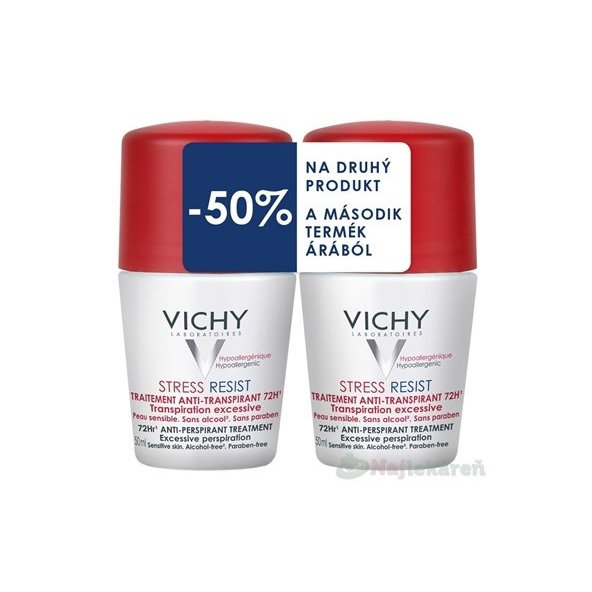 VICHY Deo Stress Resist 72h antiperspirant duo 2×50 ml