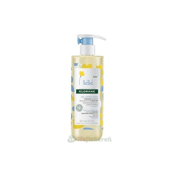 KLORANE BEBE jemný mycí gel 500 ml