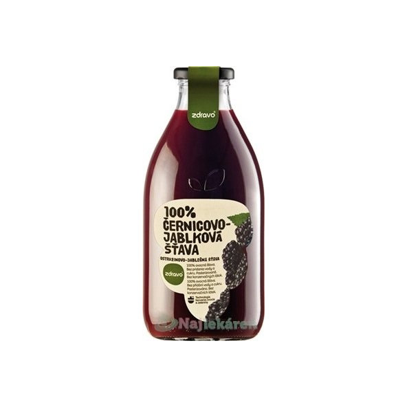 Zdravo 100% ostružinovo-jablečná šťáva 0,75 l