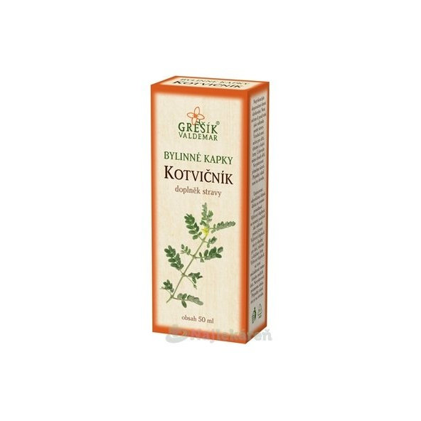 Grešík Kotvičník bylinné kapky 50 ml