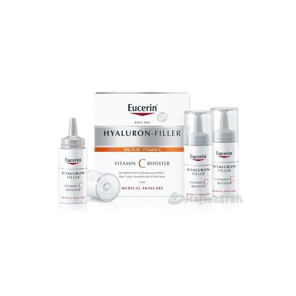 EUCERIN Hyaluron-Filler 3x Effect Vitamin C Booster 3×8 ml